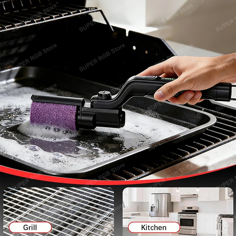 Cordless Electric Grill Cleaning Brush 6 Cordless Electric Grill Cleaning Brush - Image 6