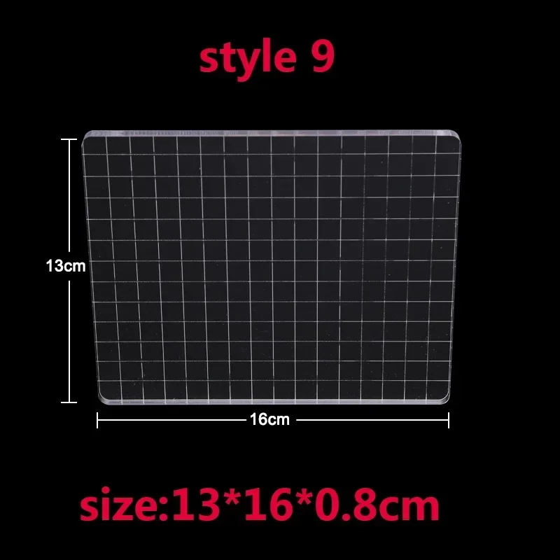 Set of Nine Clear Acrylic Stamp Blocks 7 Set of Nine Clear Acrylic Stamp Blocks - Image 7