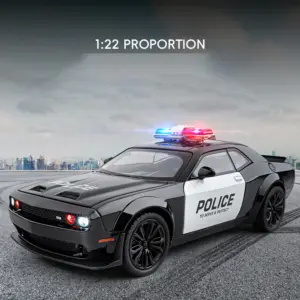 Large 1:22 Scale Hellcat Police Car Model