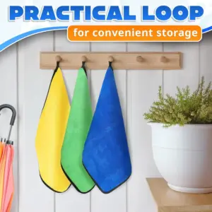 Vibrant Microfiber Cleaning Cloths Set (23x23 cm) 14 S84c628103e424b53a8c1a545e42ac06az