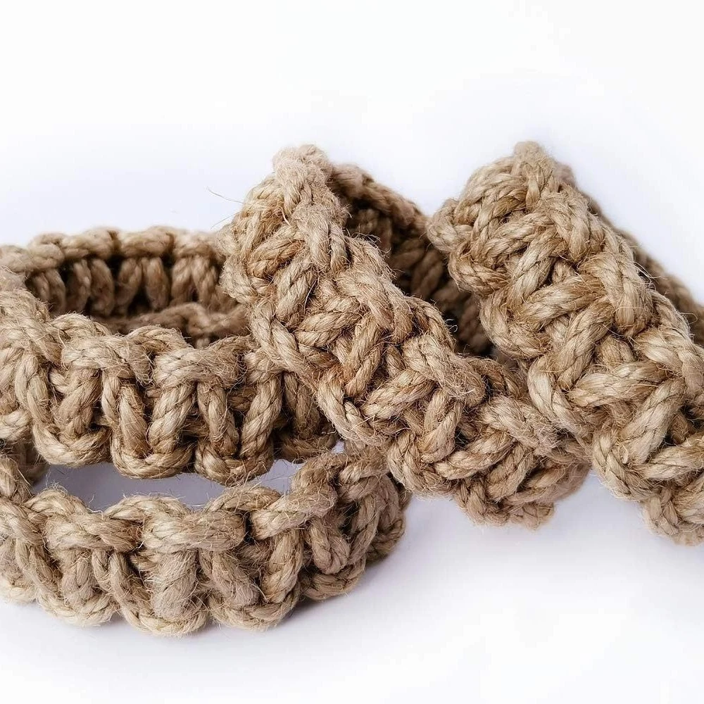 Rustic Hemp Curtain Tieback Set 3 Rustic Hemp Curtain Tieback Set - Image 3