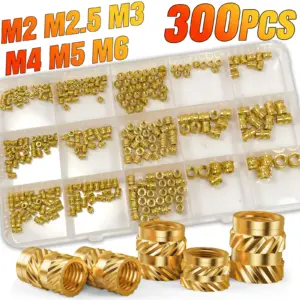 Brass Heat Set Insert Kit for 3D Printing