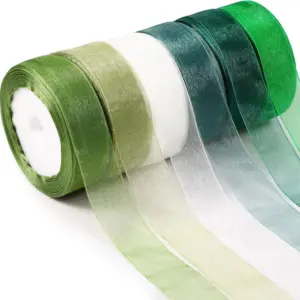 Sheer Chiffon Satin Ribbon Pack 50 Yards Each