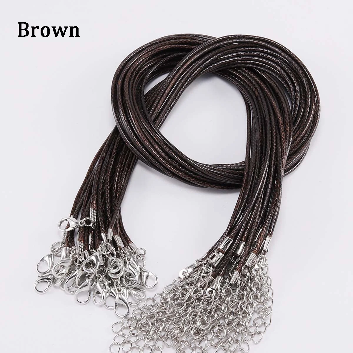 Colorful Leather Braided Jewelry Chains Set 9 Colorful Leather Braided Jewelry Chains Set - Image 9