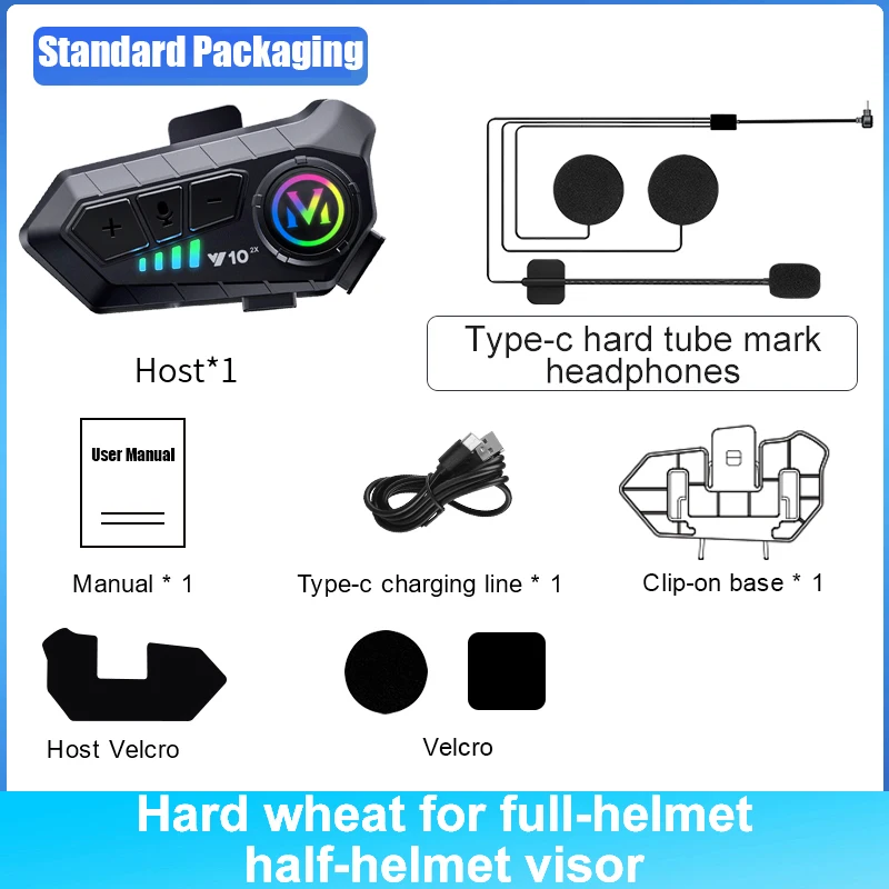 Y10-2X Bluetooth Motorcycle Helmet Headset 8 Y10-2X Bluetooth Motorcycle Helmet Headset - Image 8