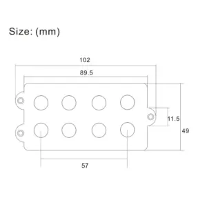 Open-Style Bass Guitar Pickup for Music Man MM 8 S8619f32d456d4c55b8f2be3e4f896e87E