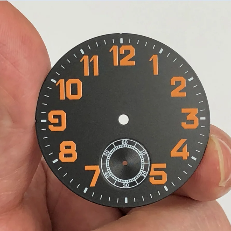 Black Replacement Watch Dial for ETA6498 & ST3621 5 Black Replacement Watch Dial for ETA6498 & ST3621 - Image 5