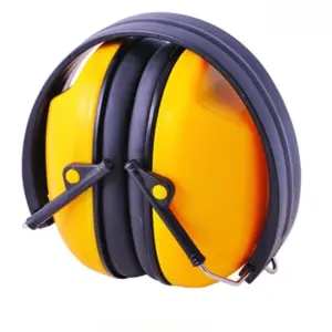 Bright Yellow Industrial Safety Headphones