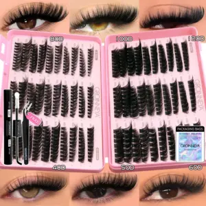 GROINNEYA Lash Clusters Kit for Glam 15 S876f777705184d9195b3d5b28969d204j