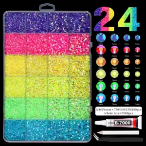 Vibrant Resin Rhinestone Set with AB Colors 19 S87a816a42c864b93a48ddd5aade82d94c