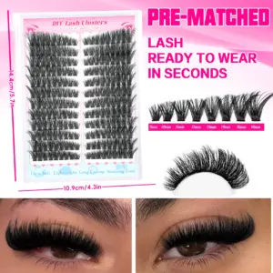 Natural Wispy Cluster Fake Eyelashes for Daily Wear 14 S87ccad34a88e463982215fd9e9a6fcf6n