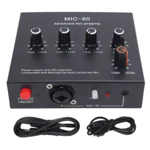 Professional Balanced Microphone Preamp with Adjustable Gain 13 S88292cd28d8c4ae4b1c9b9e05315f9907