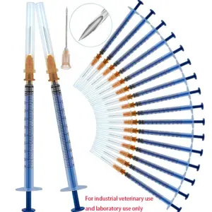 50-Pack Disposable 1mL Syringe Set with Needles