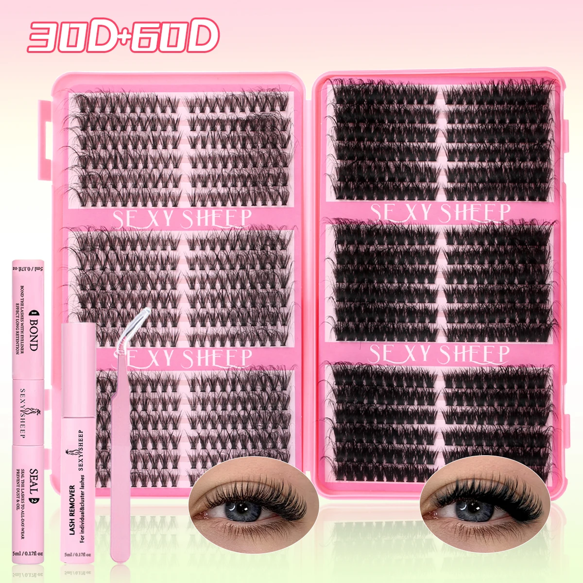 SEXYSHEEP DIY Eyelash Cluster Kit 8-16mm 10 SEXYSHEEP DIY Eyelash Cluster Kit 8-16mm - Image 10