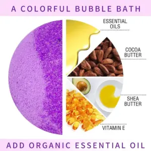 Vremou 12-Piece Bath Bomb Set with Lavender Scent 7 S88fd7c6ebb7e480aa4399f745d6fec71d