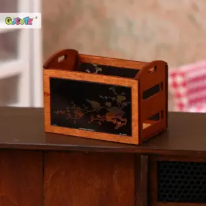 Miniature Wooden Dollhouse Storage Baskets Set 14 S89213531587d495ea971adbd8c659be7h