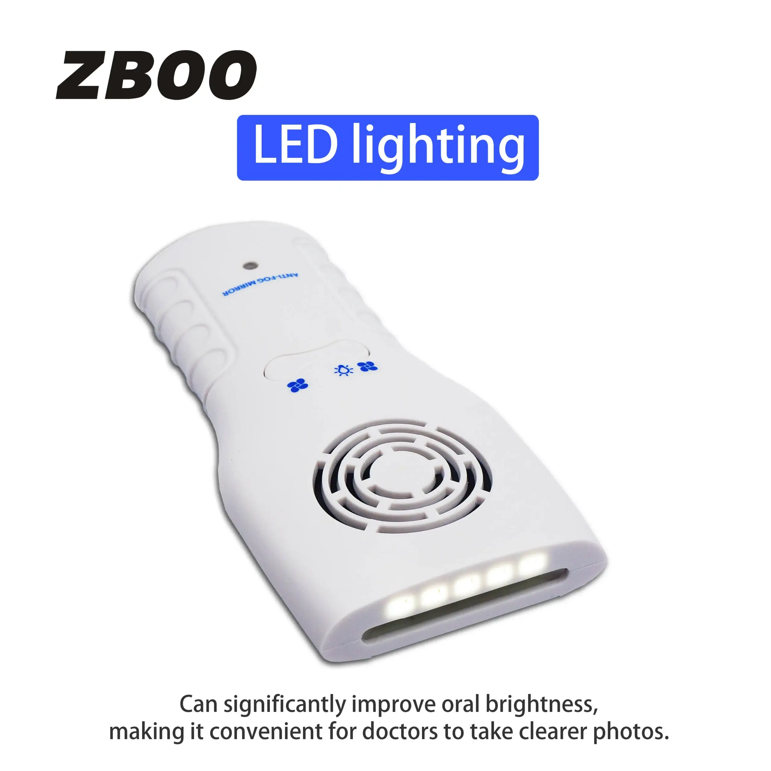 Dental Anti-Fog Mirror with LED Lighting 4 Dental Anti-Fog Mirror with LED Lighting - Image 4