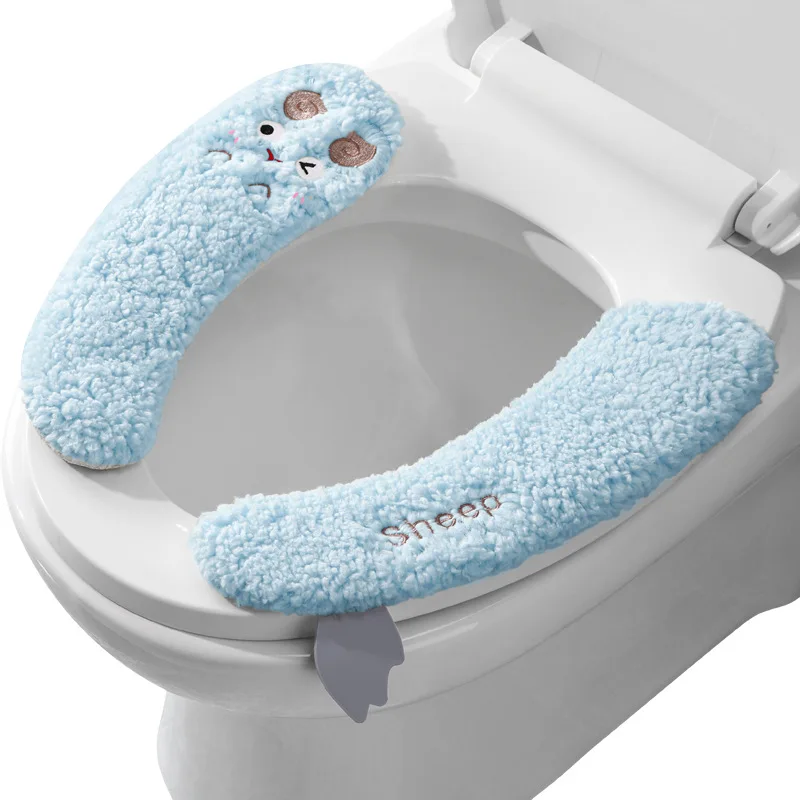 Cozy Plush Toilet Seat Cover Set 1 Cozy Plush Toilet Seat Cover Set