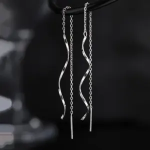 Silver Drop Earrings with Iridescent Cubic Pendants 16 S897eb3d4100e4178b4d0df4c26e4e1d5c