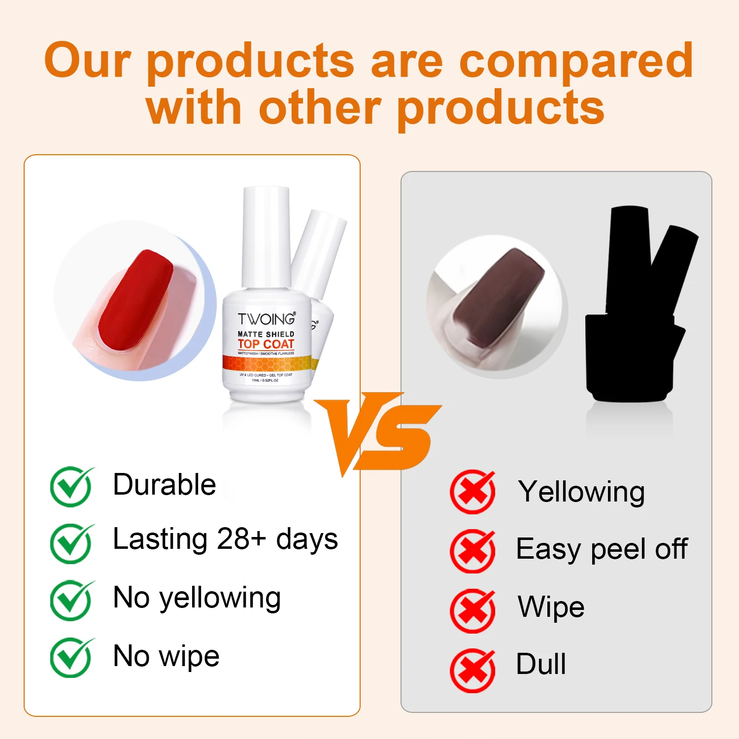 Velvet Matte Top Coat for Nails 15ml 5 Velvet Matte Top Coat for Nails 15ml - Image 5