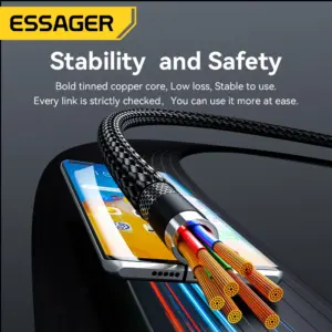 Essager 240W USB Type C Charging Cable 8 S8af6220882f449c2a7e1df468ada5007q