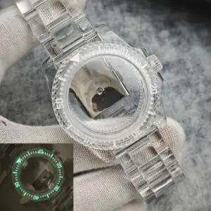 Clear Acrylic Watch Case Model NH36 for Customization 17 S8b22528e3434425aba894bcd3d86bca7c