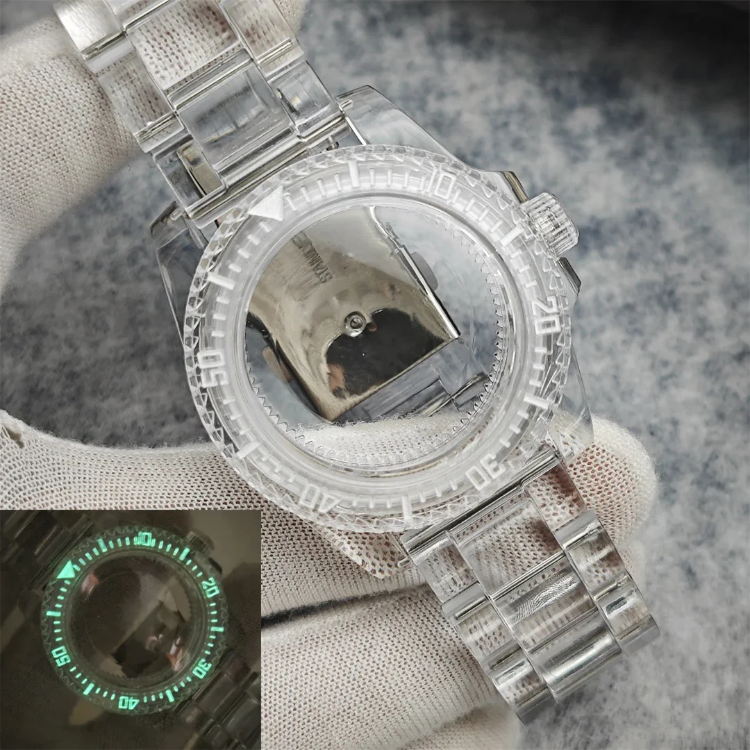 Clear Acrylic Watch Case Model NH36 for Customization 8 Clear Acrylic Watch Case Model NH36 for Customization - Image 8