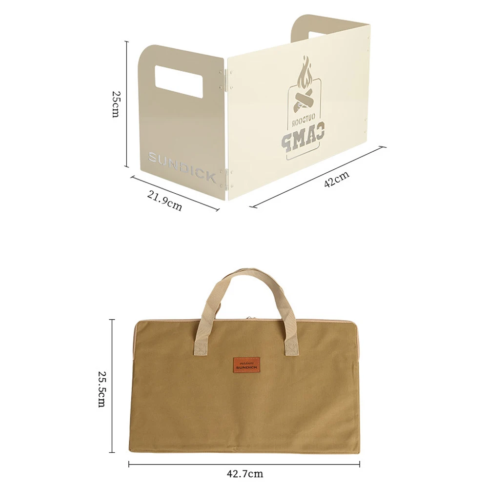 Outdoor Folding Stove Windshield 42x21.9x25cm 7 Outdoor Folding Stove Windshield 42x21.9x25cm - Image 7