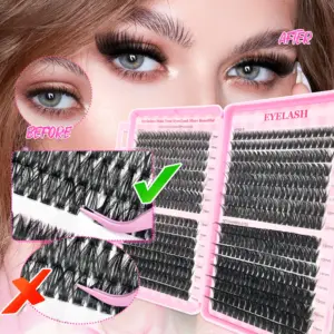 DIY Eyelash Extension Kit with Cluster Lashes 12 S8b452153546c4181ac8bc9c893a10ad5W