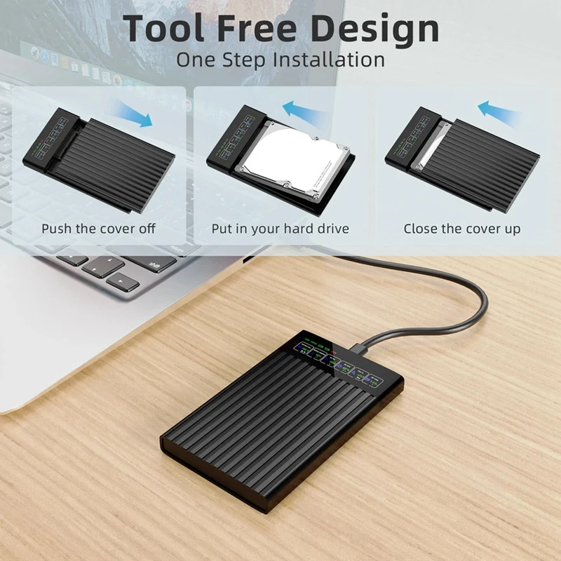 Black 2.5-inch SSD/HDD Enclosure with USB 3.1 6 Black 2.5-inch SSD/HDD Enclosure with USB 3.1 - Image 6