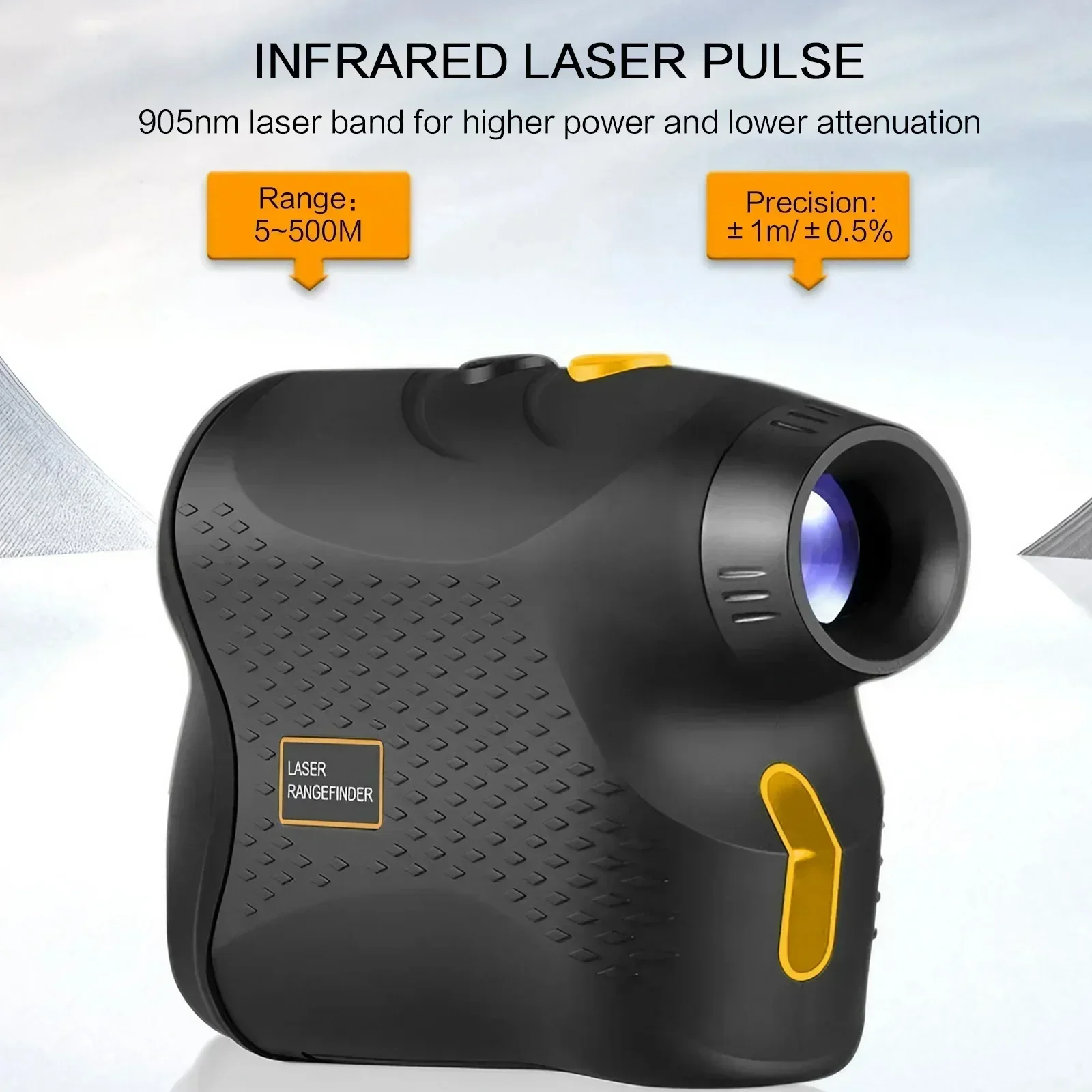 Portable Laser Rangefinder 6x Magnification 500m 4 Portable Laser Rangefinder 6x Magnification 500m - Image 4
