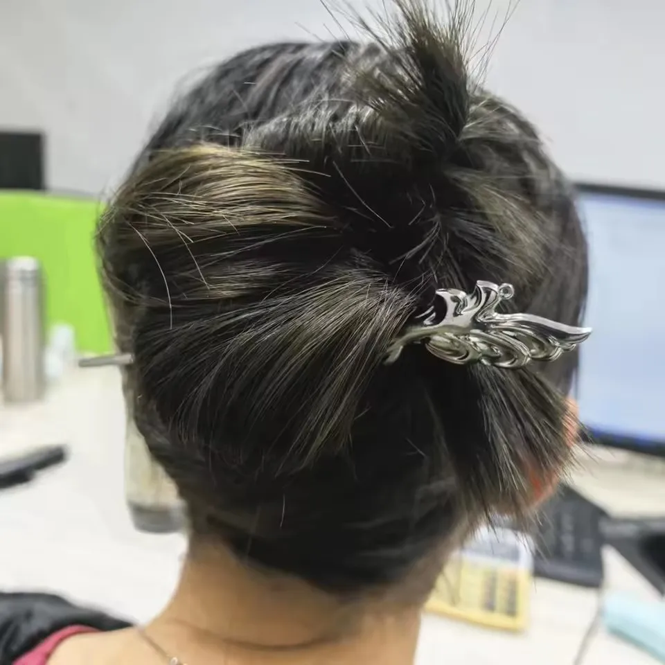 Alloy Hairpins Set with Mythological & Floral Designs 3 Alloy Hairpins Set with Mythological & Floral Designs - Image 3