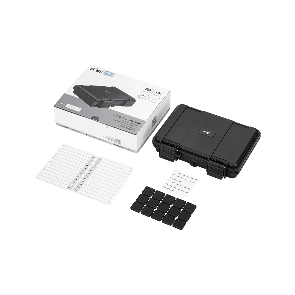 Black M.2 SSD Storage Case for 24 Drives 7 Black M.2 SSD Storage Case for 24 Drives - Image 7