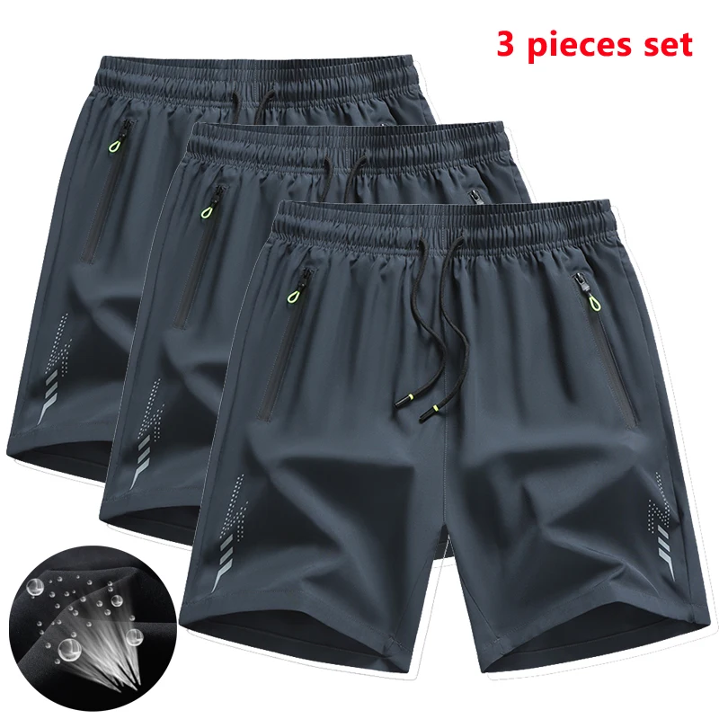 Set of Three Men's Summer Athletic Shorts 2 Set of Three Men's Summer Athletic Shorts - Image 2