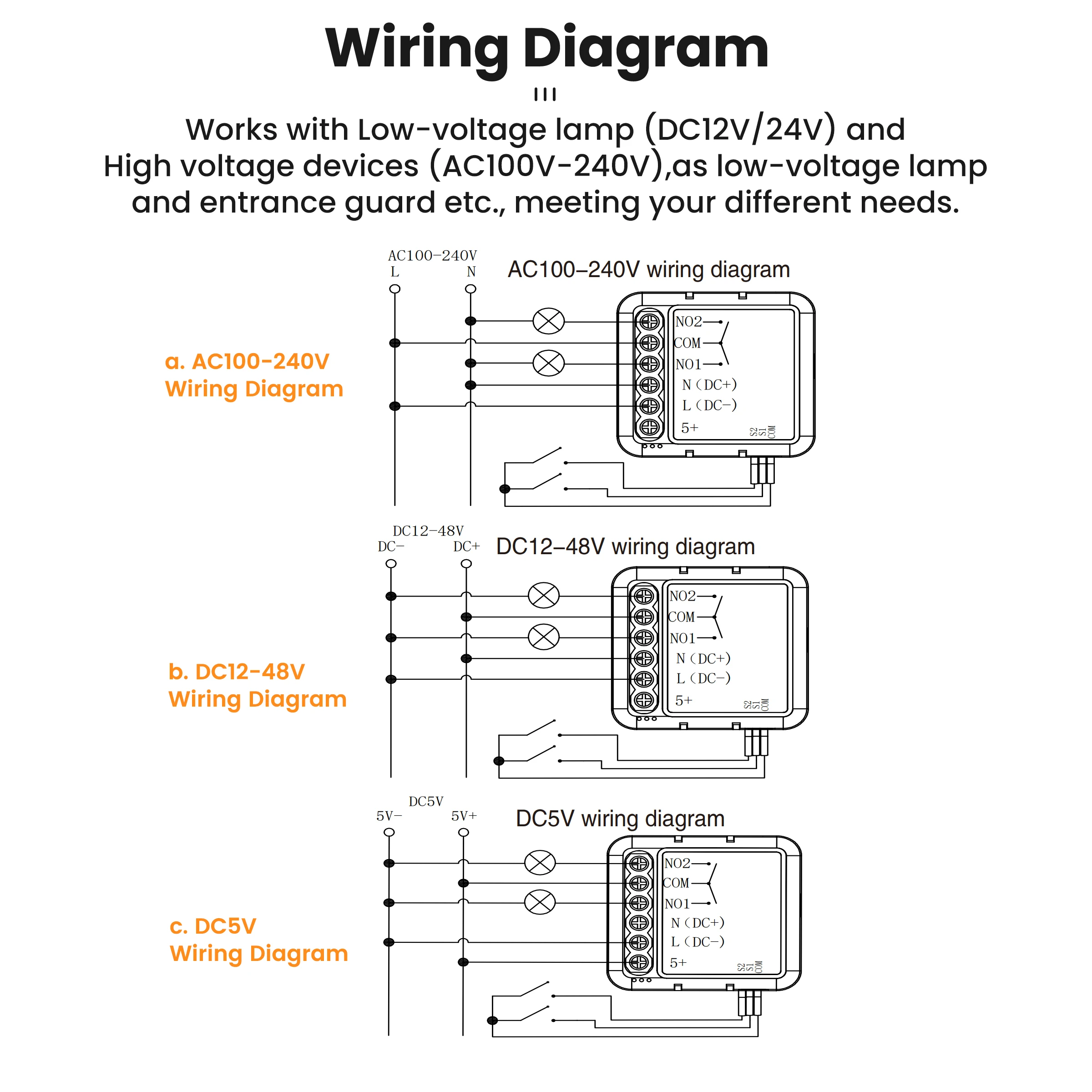GIRIER WiFi ZigBee Dry Contact Switch Module 5 GIRIER WiFi ZigBee Dry Contact Switch Module - Image 5