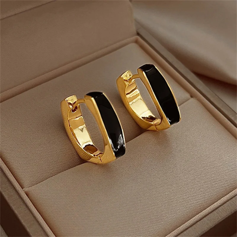 U-Shaped Geometric Hoop Earrings for Women 5 U-Shaped Geometric Hoop Earrings for Women - Image 5