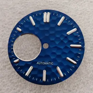 NH38 28.5mm Hammered Texture Watch Dial in Green 11 S8d2025e262b8449db48945e7f3878062Y