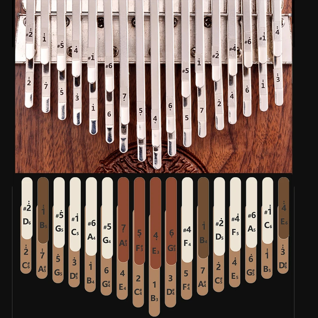 Premium Black Walnut Kalimba with 34 or 38 Keys 2 Premium Black Walnut Kalimba with 34 or 38 Keys - Image 2