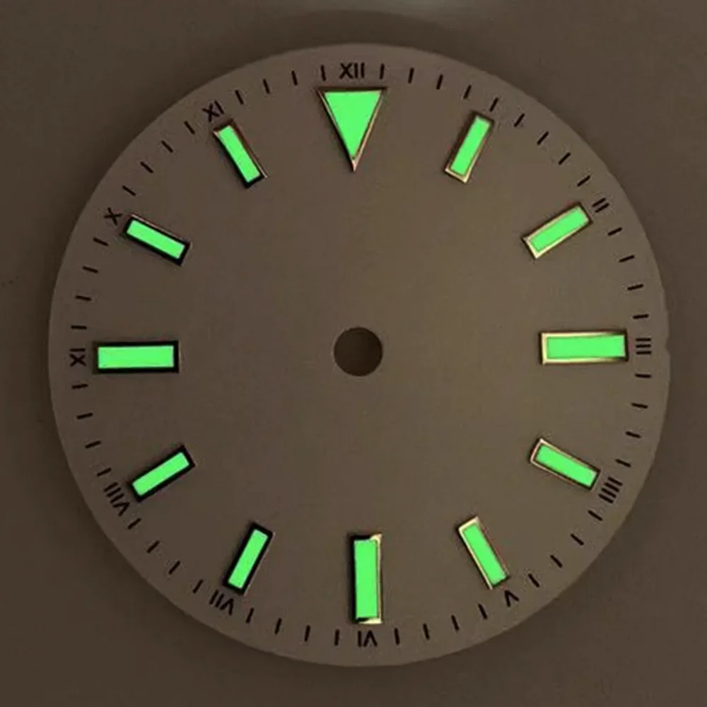28.5mm Green Luminous Watch Dial for NH35 & ETA 2836 3 28.5mm Green Luminous Watch Dial for NH35 & ETA 2836 - Image 3