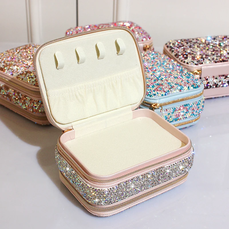 Elegant Rhinestone Jewelry Storage Box 4 Elegant Rhinestone Jewelry Storage Box - Image 4