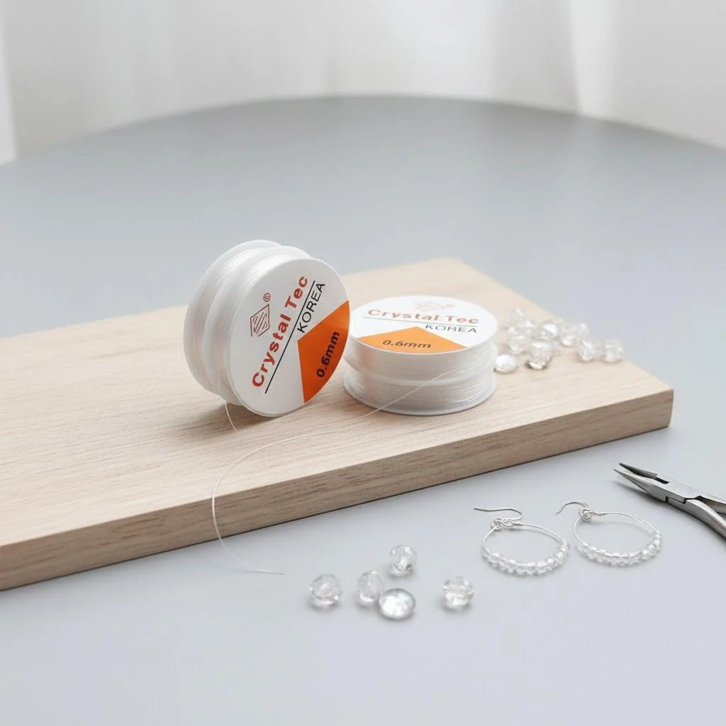 Crystal Beaded Elastic Jewelry Cord, 0.5mm–1.0mm 7 Crystal Beaded Elastic Jewelry Cord, 0.5mm–1.0mm - Image 7