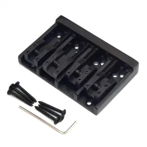 Vintage 4-String Bass Bridge with 20mm Spacing 10 S8e7a4d8013f64e4f8fb7c59b57eaafc93