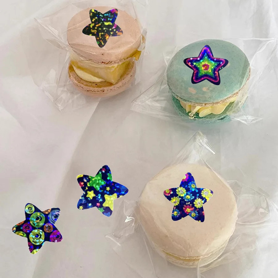 Vibrant Glitter Star Stickers Pack (50/500 pcs) 5 Vibrant Glitter Star Stickers Pack (50/500 pcs) - Image 5