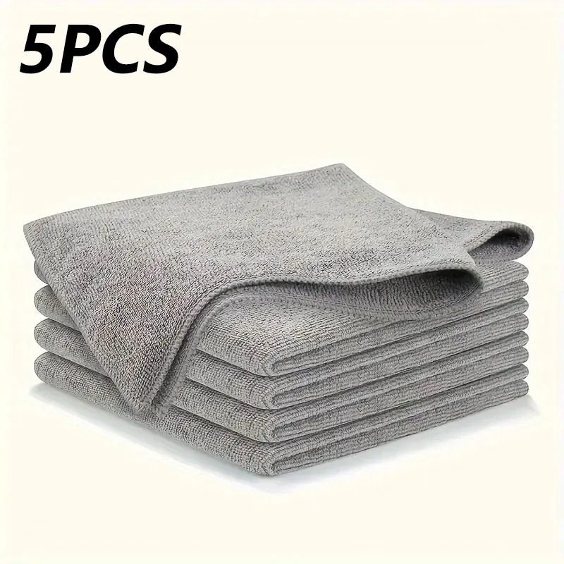 Large Gray Microfiber Cleaning Cloths 123cm Set 7 Large Gray Microfiber Cleaning Cloths 123cm Set - Image 7