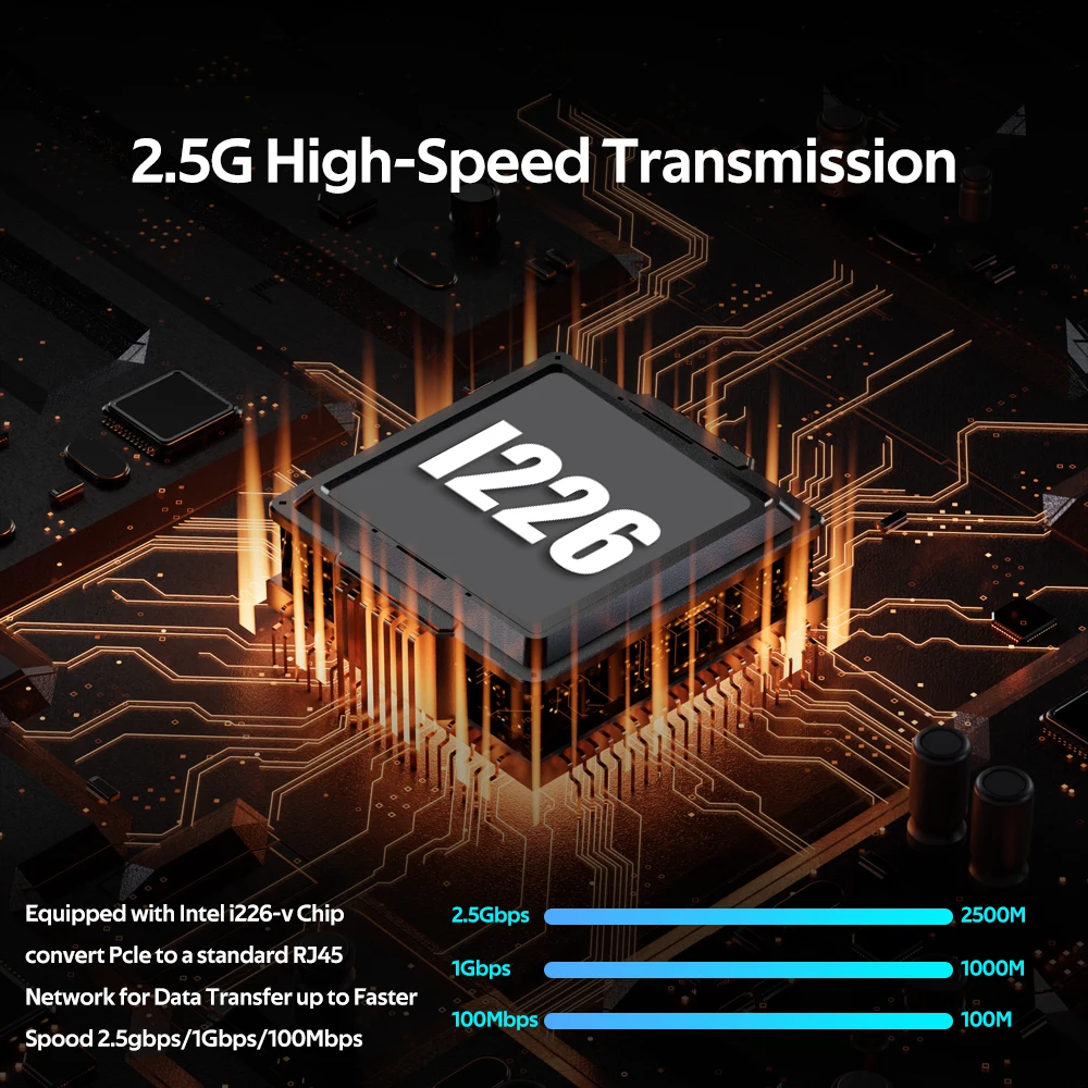 I226-V 2.5G Dual RJ45 PCIe Ethernet Adapter 2 I226-V 2.5G Dual RJ45 PCIe Ethernet Adapter - Image 2