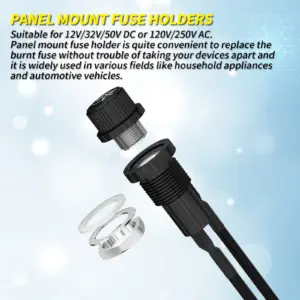 Weatherproof Panel Mount Fuse Holders Set 8 S8eeecba679994acc805c47d4e0df7ff0M