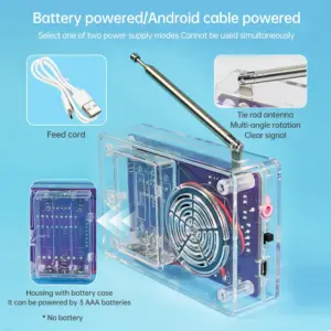 Transparent DIY FM Radio Kit with Digital Display 15 S8f10d21ac09f46caa21d8f3df6a360092