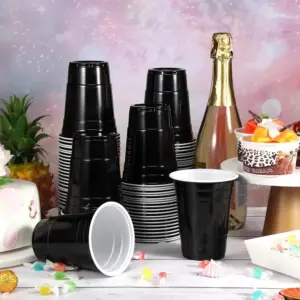 Black Disposable Cups for Events