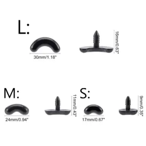 Black Safety Eyes for DIY Crafts Set 11 S8feb8e27ebbc476596335d314517a773D