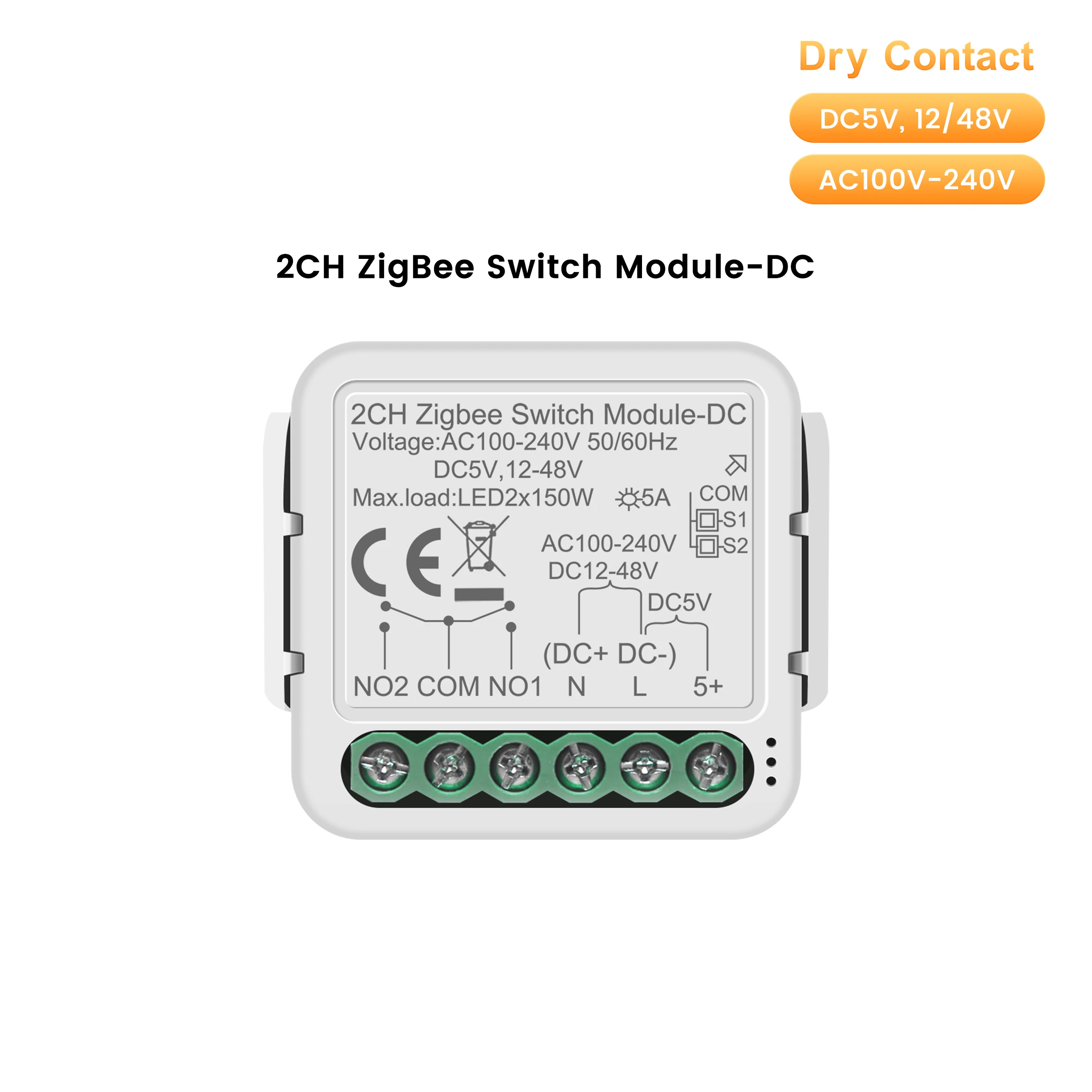 GIRIER WiFi ZigBee Dry Contact Switch Module 10 GIRIER WiFi ZigBee Dry Contact Switch Module - Image 10